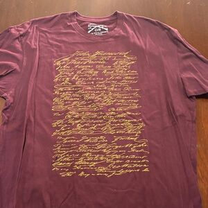 Grunt Style Maroon Script Men's Tee
